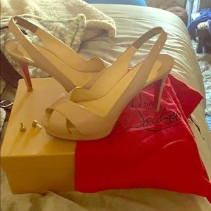 Christian Louboutin nude heels
